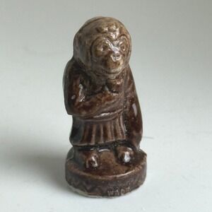 Wade Whimsies Circus Girl Monkey Figurine Red Rose Tea England Brown Glaze